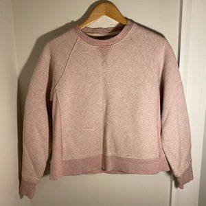 Rag & Bone baby pink fleece sweatshirt crew neck